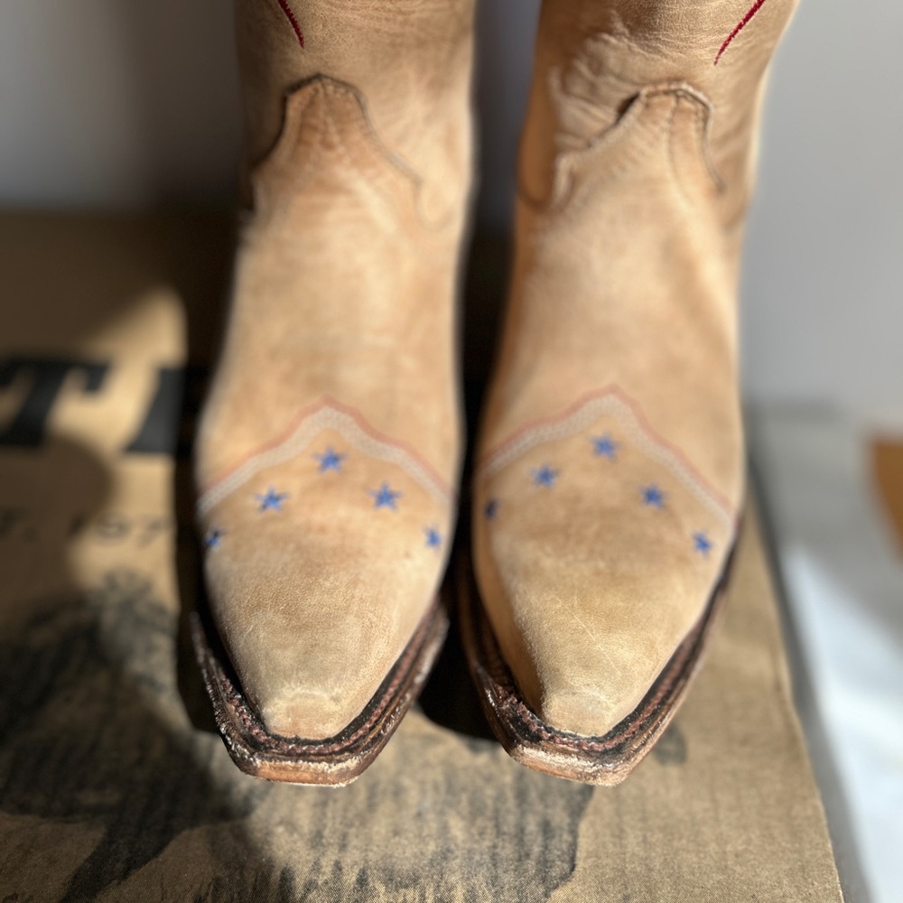 Circle G Eagle Flag Boots Size 7M - Picture 5 of 15